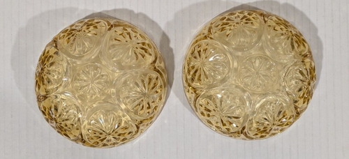 Anchor Hocking Starburst Medaillon Honig Gold Braunglas 8er Set Obstschalen - Bild 9 von 9