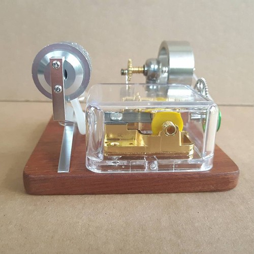 Vintage Hot Air Stirling Engine Music Box Model Collection Antique Toy Desk Gift - Picture 2 of 13