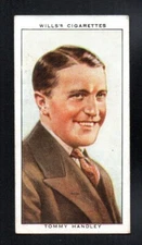 TOMMY HANDLEY 1934 WILLS CIGARETTES RADIO PERSONALITIES #33 VGEX+ NO CREASES