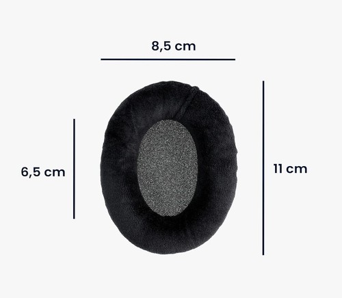 kwmobile 2X oreillette compatible avec Sennheiser HD 559/569/599 - Vel de remplacement - Photo 4/11