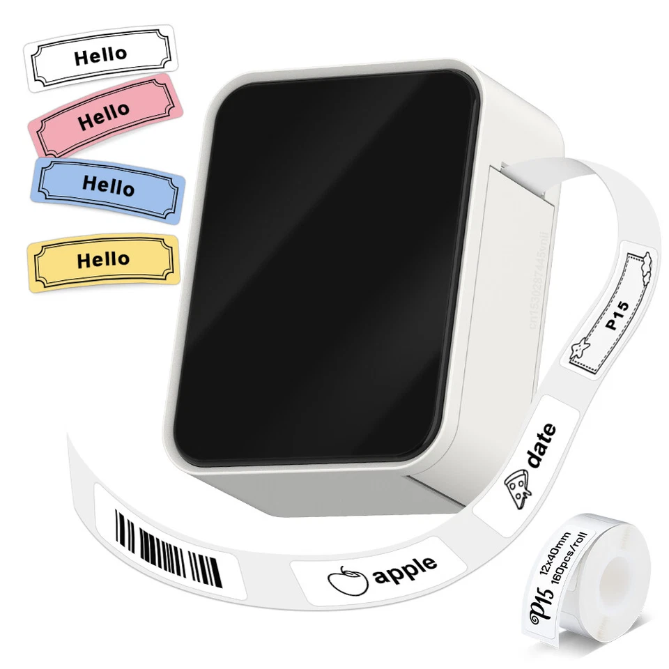 Pristar P15 Bluetooth Etikettendrucker Thermodrucker Drahtlos Aufkleber Drucker - Bild 3 von 4