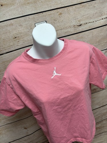 Nike Girls Air Jordan Crop Top Size XL 13-15 Shirt Pink Short Sleeve - Picture 6 of 12