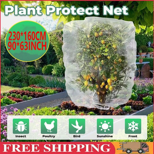 90*63in Fruit Net Bags Agriculture Garden Vegetable Protection Mesh Insect Proof - Picture 5 of 14