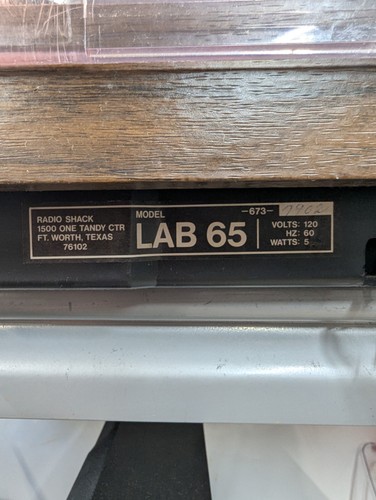 Turntable Vintage Realistic LAB-65 Automatic Direct Drive See Description! - Picture 4 of 4