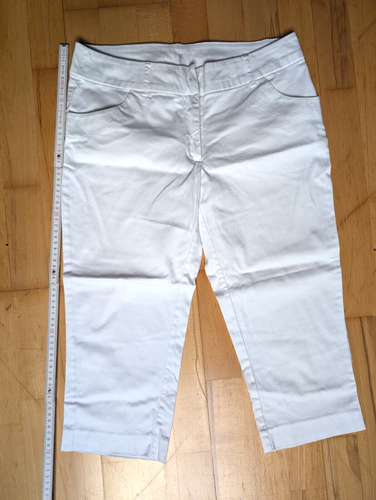 Caprihose Weiß Gr. 38 (M)
