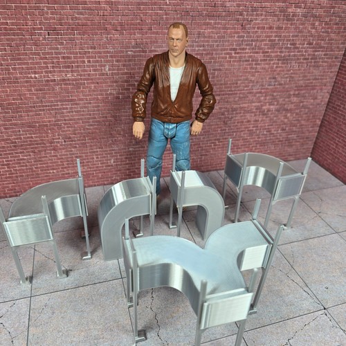 Rooftop Air Ducts Expansion Pack B 1/10 Scale Model Prop Dollhouse Diorama - Picture 6 of 10