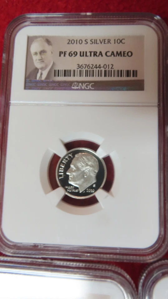 2010-S 10c Roosevelt Proof Silver Dime NGC PF69 Ultra Cameo - Image 2 of 4