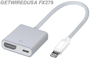 CONNECT A TV TO YOUR iPHONE 7 8 PIN LIGHTING HDMI ADAPTER CABLE CONNECT A TV TO YOUR iPHONE 7 8 PIN LIGHTING HDMI ADAPTER CABLE