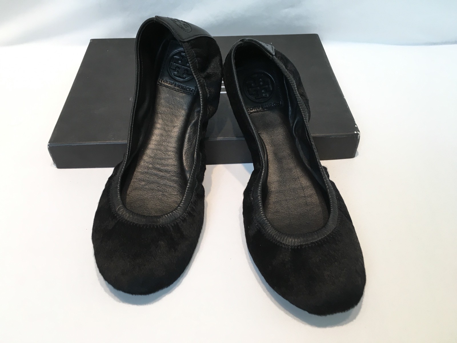 Nuevo Tory Burch Pantorrilla Hair & Tapa De Cuero Negro De Mujer Tacón Bajo M Nuevo Tory Burch Pantorrilla Hair Cuero & Tapa De Cuero Hair Negro De Mujer Tacón Bajo M 82dd21