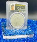 2024 $1 Silver Eagle MS70 FDOI HOF MLB LEGENDS TOM GLAVIN Signed Mint 1 of 15