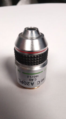 Olympus LWD C A Plan 20X PL 0.40 160/1.2 Phase Contrast Microscope Objective