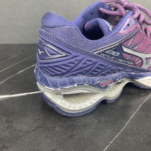 Mizuno Womens Running Shoe Wave Creation 20 Marathon Cushion Athletic Purple Sz6 - Picture 7 of 24