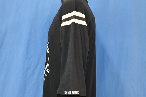 vtg 80s U.S. AIR FORCE BERGSTROM AFB TEXAS MILITARY 3/4 SLEEVE JERSEY t-shirt L - Picture 3 of 4