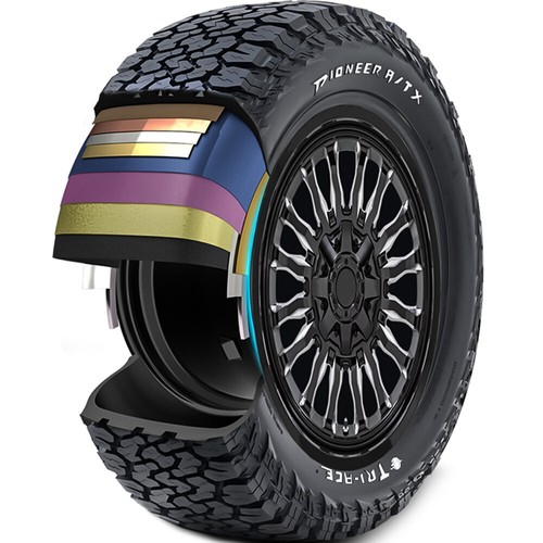 Tire LT 285/55R20 Tri-Ace Pioneer A/TX Steel Belted All Terrain E 10 Ply RWL - Bild 5 von 5