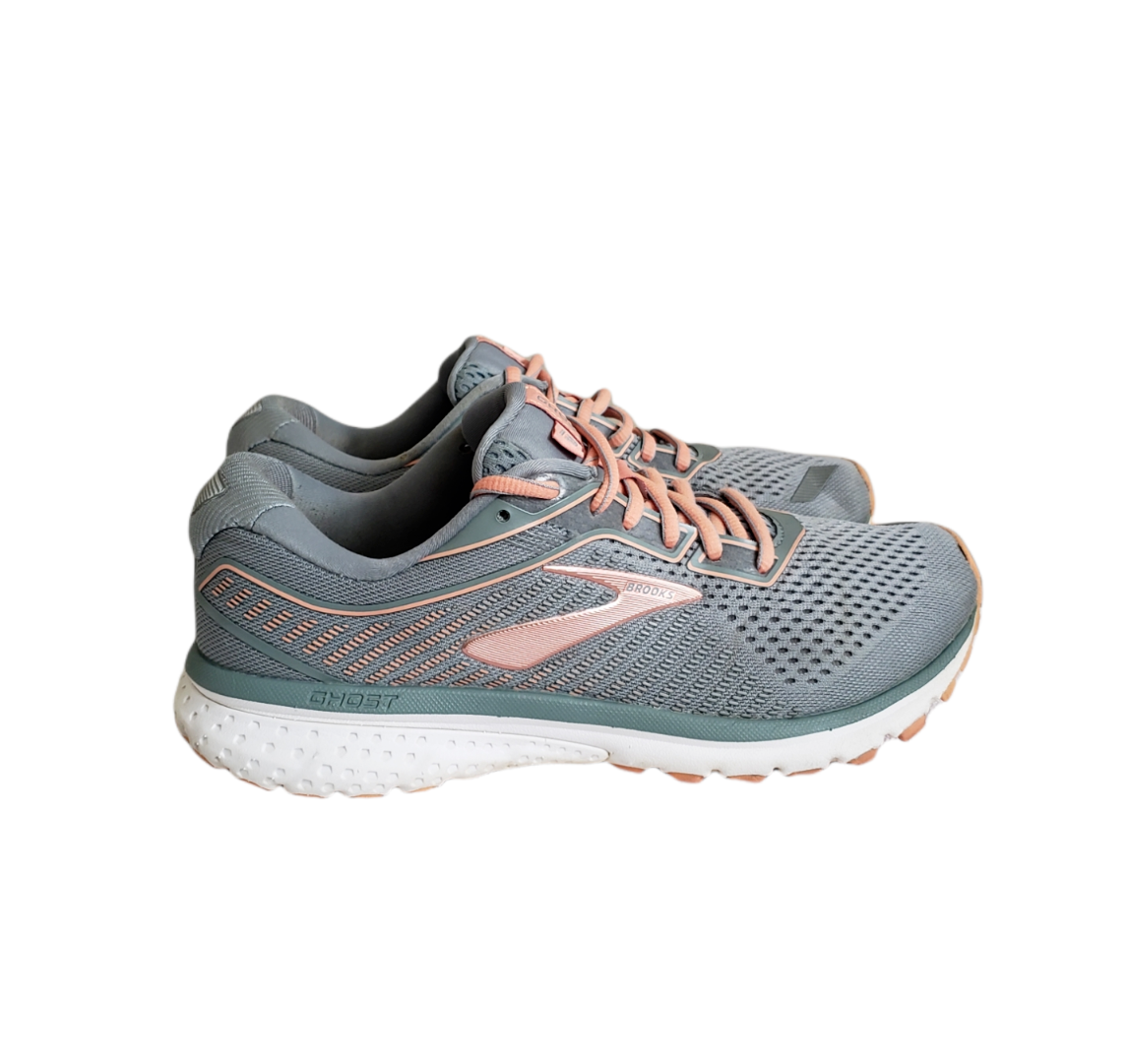 Brooks Ghost 12 Running Shoe Lead Grey Desert Women s Size 9 eBay