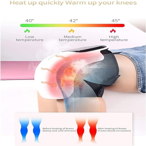 Snailax Knee Massager with Heat IR & LSR Light,3 Heating Levels & 3 Modes Relax - Picture 6 of 16