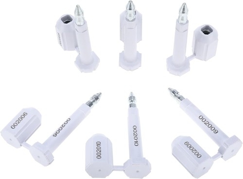 50 PCS Bolt Seal for Cargo Containers and Truck Trailers High Security White - Picture 1 of 10