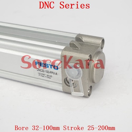 Bore 32-100mm Stroke 25-200mm Double Acting DNC Pneumatic Cylinder - Picture 34 of 42