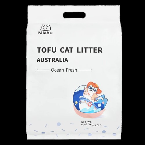 12 Bags Furrytail Michu Tofu Cat Litter Natural Clumping 2.5kg - Picture 9 of 11