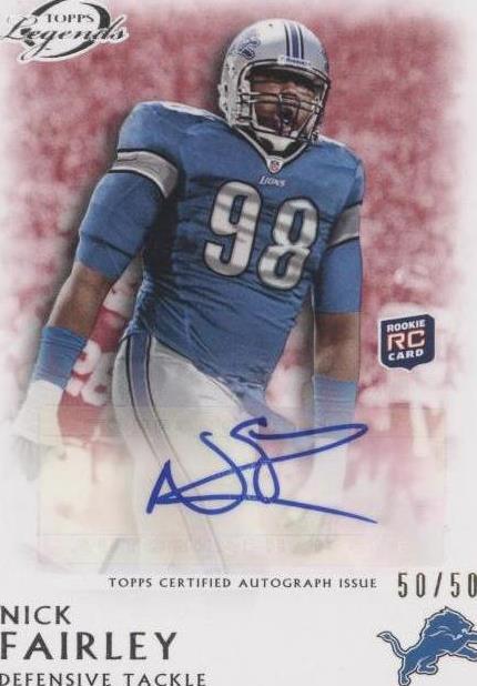 2011 Topps Gridiron Legends Nick Fairley #RA-NF - 1 of 2