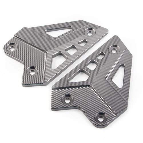 CNC Footpegs Heel Plates Guard Protector For KAWASAKI Z900 2017 -2023 - Picture 3 of 6