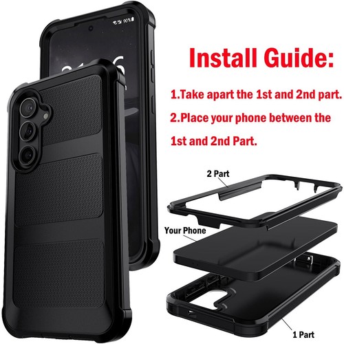 Funda resistente de vidrio templado para Samsung Galaxy S24/Plus/Ultra/FE - Imagen 21 de 28