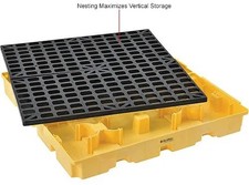 4-Drum Spill Containment Modular Platform - 2 Piece - Assembled