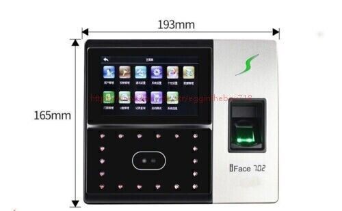 ZKTeco iFace702 Face Biometric Fingerprint Recognition Time Clock Access Control - Picture 13 of 16