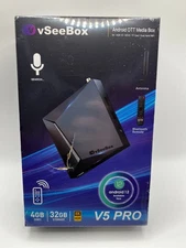 vSeeBox V5 Pro Android Streaming Box 8k HDR Wifi NEW SEALED
