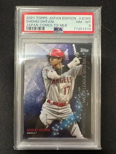 Shohei Ohtani, Japan Comes to MLB, 2021 Topps Japan Edition, PSA 8 NM-MT
