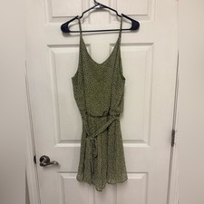 She  Sky Olive Green Romper