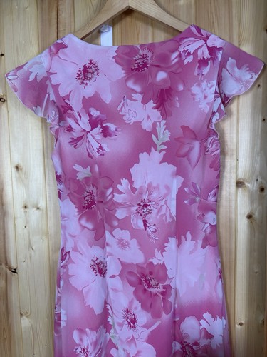 Vtg Jessica pink floral Dress women’s tagged size 12 romantic 90’s dainty flowy - Bild 10 von 12