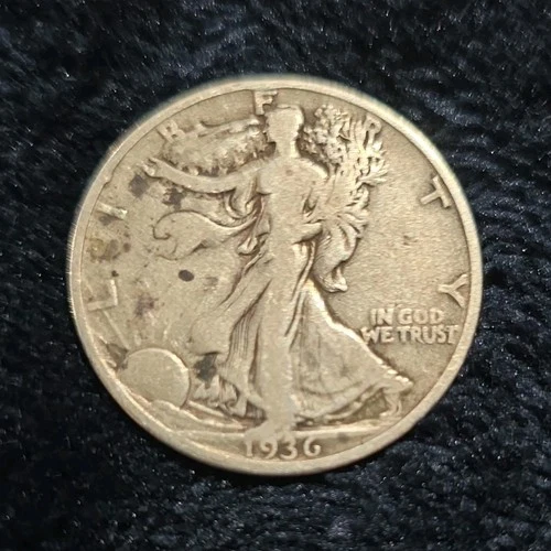 1936 Liberty Walking Half Dollar 50C Circulated Business Strike US Coin