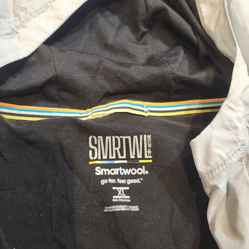 Smartwool Merino Ultra Lite Hooded Full Zip Jacket Black and Gray Men's Size XL - Picture 8 of 14