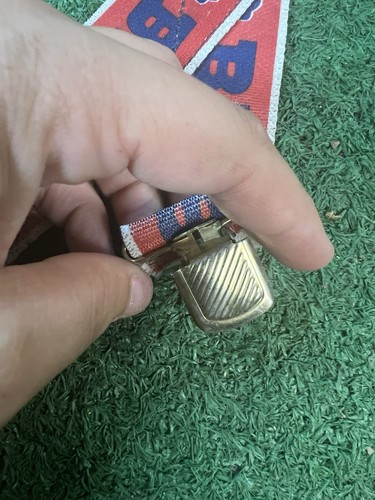 Vintage 90S Buffalo Bills Pants Suspenders NFL Football Red White Blue - Picture 4 of 6