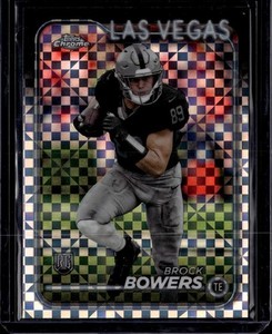 2024 Topps Chrome #207 Brock Bowers X-Fractor