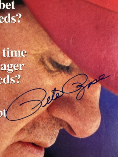 Pete Rose Signed Sports Illustrated 7/3/89 Reds Phillies Baseball Autograph JSA - Picture 2 of 4