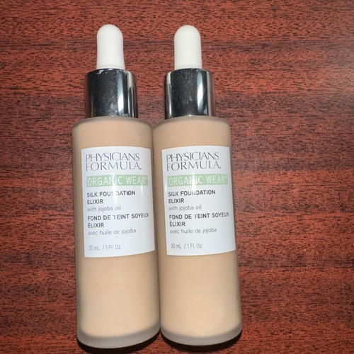 2-PHYSICIANS FORMULA ORGANIC WEAR SILK FOUNDATION  #1711325 FAIR TO LIGHT 02 - Picture 1 of 3