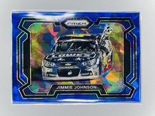 🏁 2024 Panini Prizm Racing #18 Jimmie Johnson Car Blue Ice Prizm Color Match