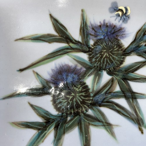 HIGHLAND STONEWARE SCOTLAND WALL TILE THISTLE DESIGN - Picture 5 of 9