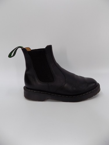 Solovair Black Boots Chelsea Size 6 Ankle Chunky Sole Pull On Womens Mens Dealer - Picture 12 of 20