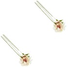 2 Pieces Braut Handgelenk Brautjungfer Corsage Handgelenkblume Künstliche