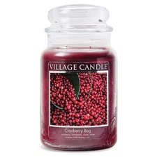 Cranberry Bog, Large Glass Apothecary Jar, Scented Candle, 21.25 Oz