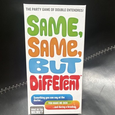 What Do You Meme? Same Same But Different Party Game Double Entendres 17+ Dry E 