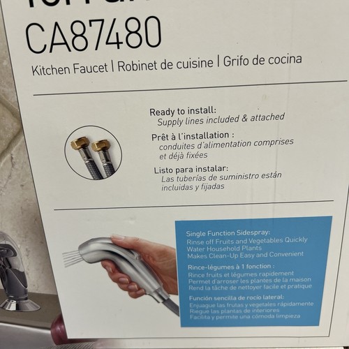 NEW MOEN Torrance Rubinetto cucina monocomando arco basso + spruzzatore laterale CA87480 - Foto 3 di 5