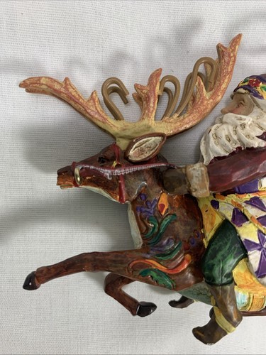 jim shore heartwood creek Rare 2006 Santa Did Ride Ornament Old World Reindeer - Picture 11 of 19