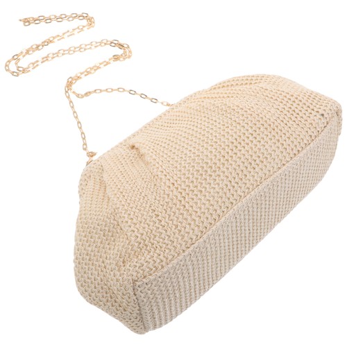  Cloud Clutch Tasche für Damen - schicke handgewebte Abendtasche mit abnehmbarer Kette - Bild 8 von 12