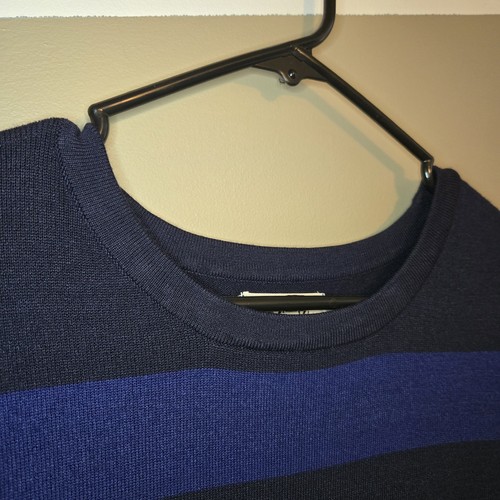 Eliza J Women's Blue Striped Long Sleeve Sweater Midi Dress Size Large - Picture 6 of 13