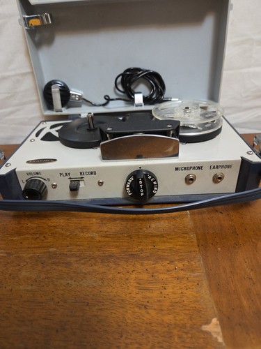 Lecteur enregistreur portable Kraemer bobine à bobine tape fabriqué au Japon années 70 vintage - Photo 3/7
