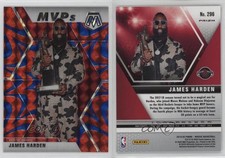 2019-20 Panini Mosaic MVPs Reactive Blue Prizm James Harden #296